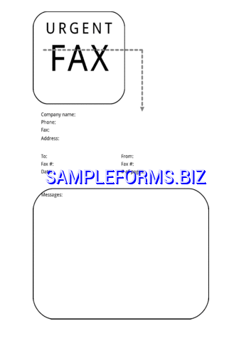 Urgent News Fax Cover Sheet doc pdf free